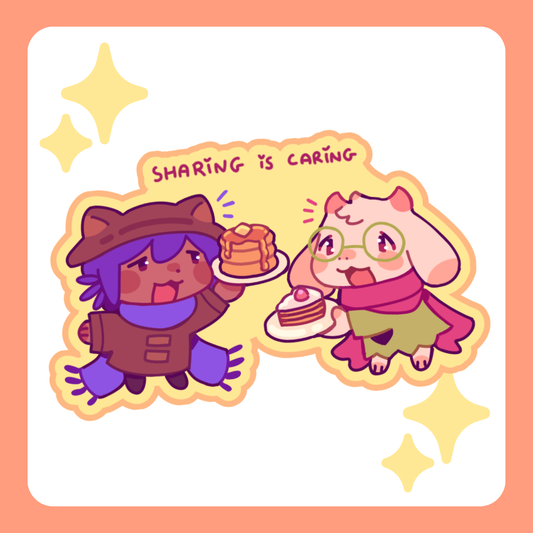 Ralsei & Niko sticker